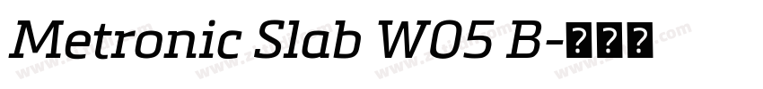 Metronic Slab W05 B字体转换